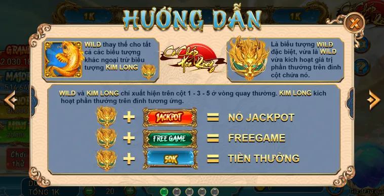 Bứt Phá Giới Hạn Với Slot Game Cá Chép Hoá Rồng Tại VaoBet Thưởng Lớn