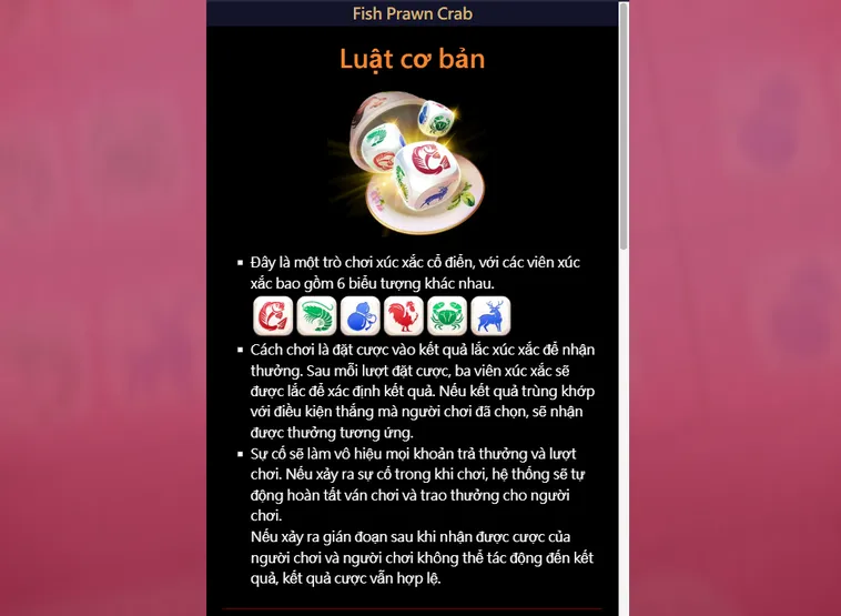 Trải Nghiệm Đỉnh Cao Với Fish Prawn Crab Live tại VaoBet Uy Tín