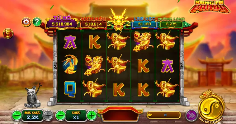 Siêu Phẩm Slot Game Kungfu Panda Tại VaoBet Đỉnh Cao Giải Trí Săn Thưởng