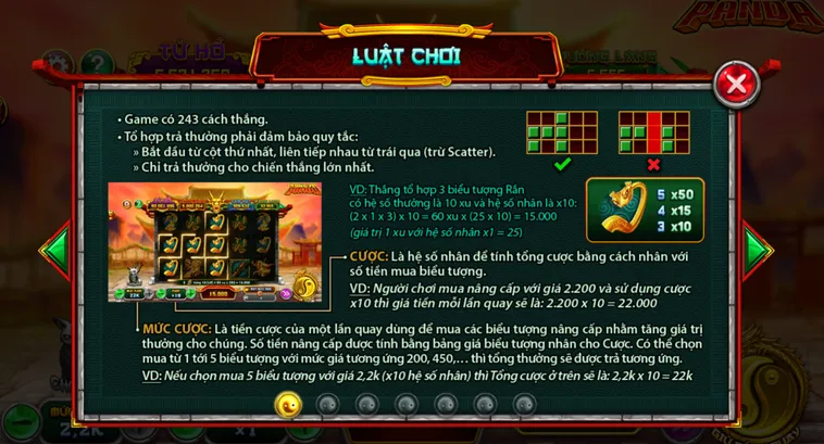 Siêu Phẩm Slot Game Kungfu Panda Tại VaoBet Đỉnh Cao Giải Trí Săn Thưởng