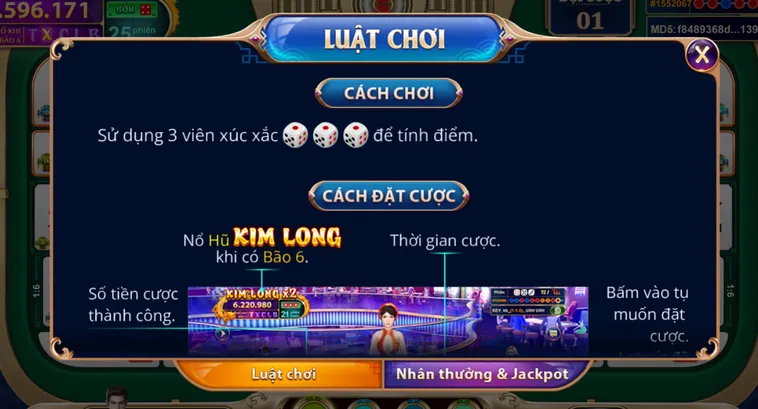 Bùng Nổ Cảm Xúc Cùng Table Game Sicbo Ngũ Long Tại VaoBet Siêu Đẳng Cấp