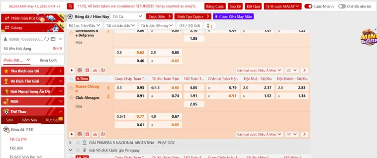 Khám Phá Siêu Phẩm Thể Thao SABA Sports Tại VaoBet Đẳng Cấp Thế Giới