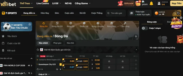 Trải Nghiệm Đỉnh Cao Với Thể Thao T Sports Tại VaoBet Uy Tín