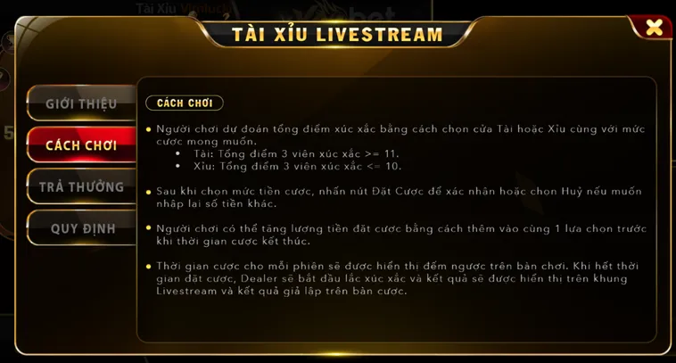 Bùng Nổ Cảm Xúc Tài Xỉu Live Tại VaoBet Sân Chơi Cá Cược Đẳng Cấp