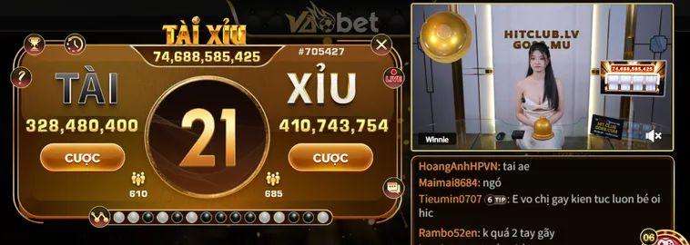 Bùng Nổ Cảm Xúc Tài Xỉu Live Tại VaoBet Sân Chơi Cá Cược Đẳng Cấp