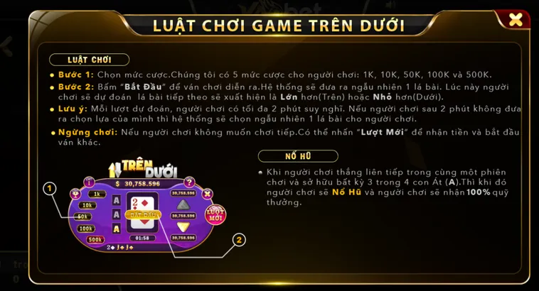 Trải Nghiệm Đỉnh Cao Với Game Nhanh Trên Dưới Tại VaoBet Siêu Hấp Dẫn